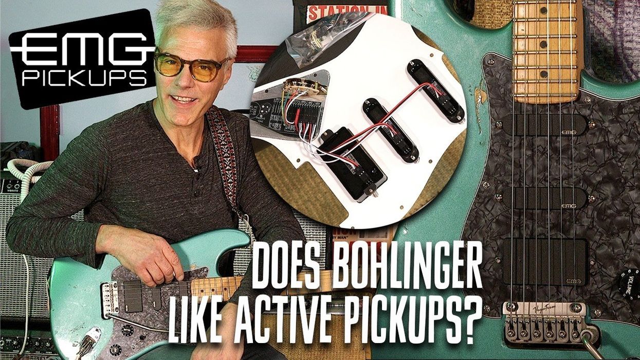 Bohlinger Tests EMG's SL20 Steve Lukather Pickguard on a '90s Strat