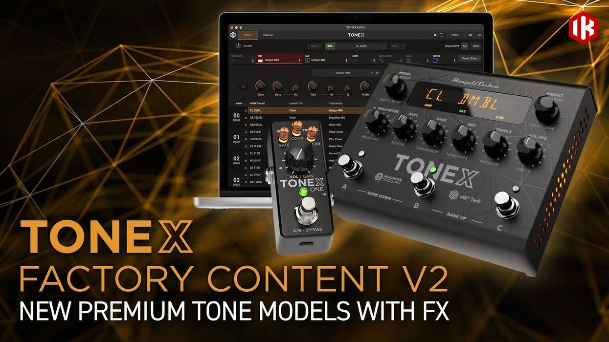 IK Multimedia Releases New Factory Content for TONEX