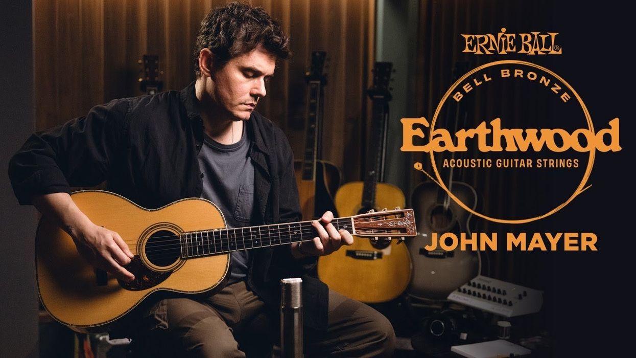 Ernie Ball Launches Earthwood Bell Bronze Acoustic Strings with John Mayer